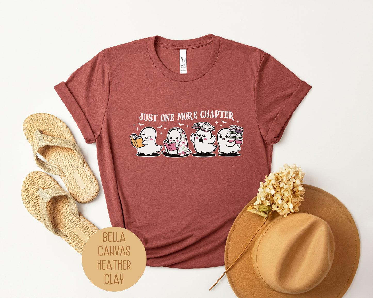 Just One More Chapter Halloween Ghost Shirt