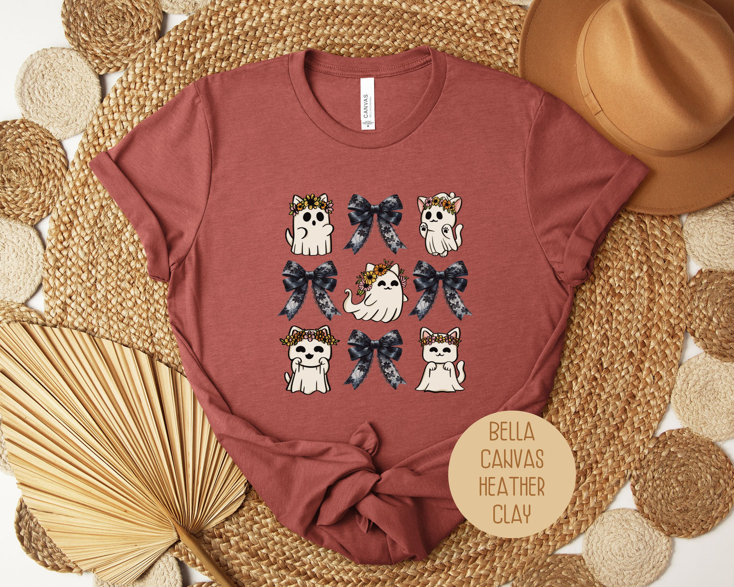 Ghost Cat Coquette Shirt
