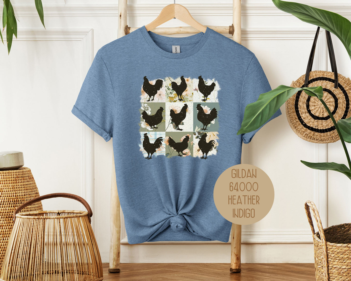 Cute Boho Chickens Shirt