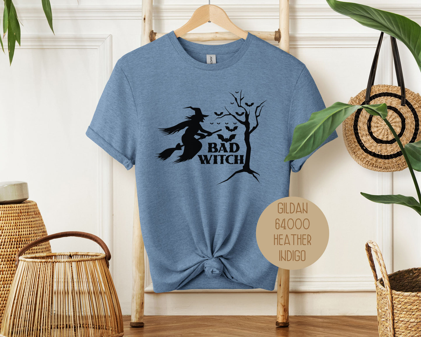 Bad Witch Halloween Bat Shirt