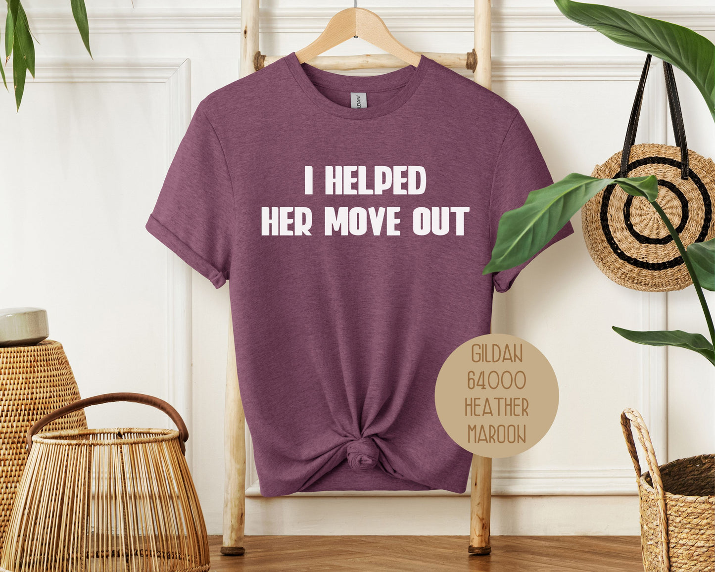 I Helped Her Move Out Divorce Party Shirt