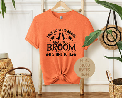 It's Time To  Fly Witches Broom Only Shirt