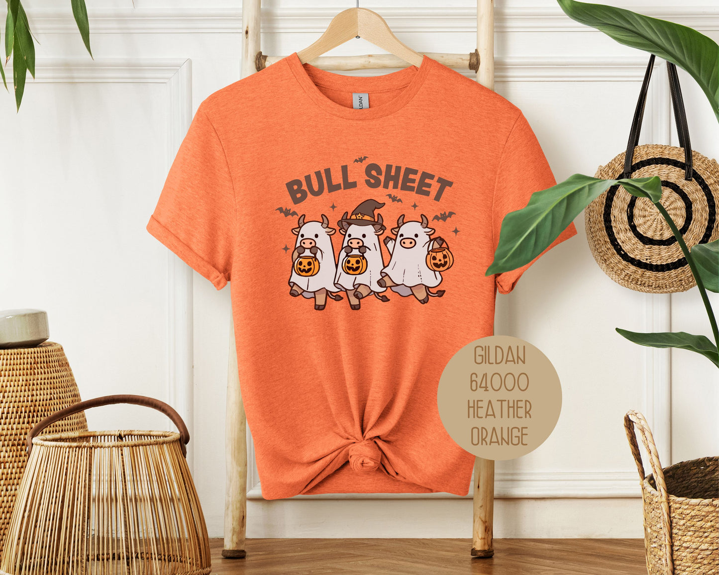 Bull Sheet Cute Ghost Cow Shirt