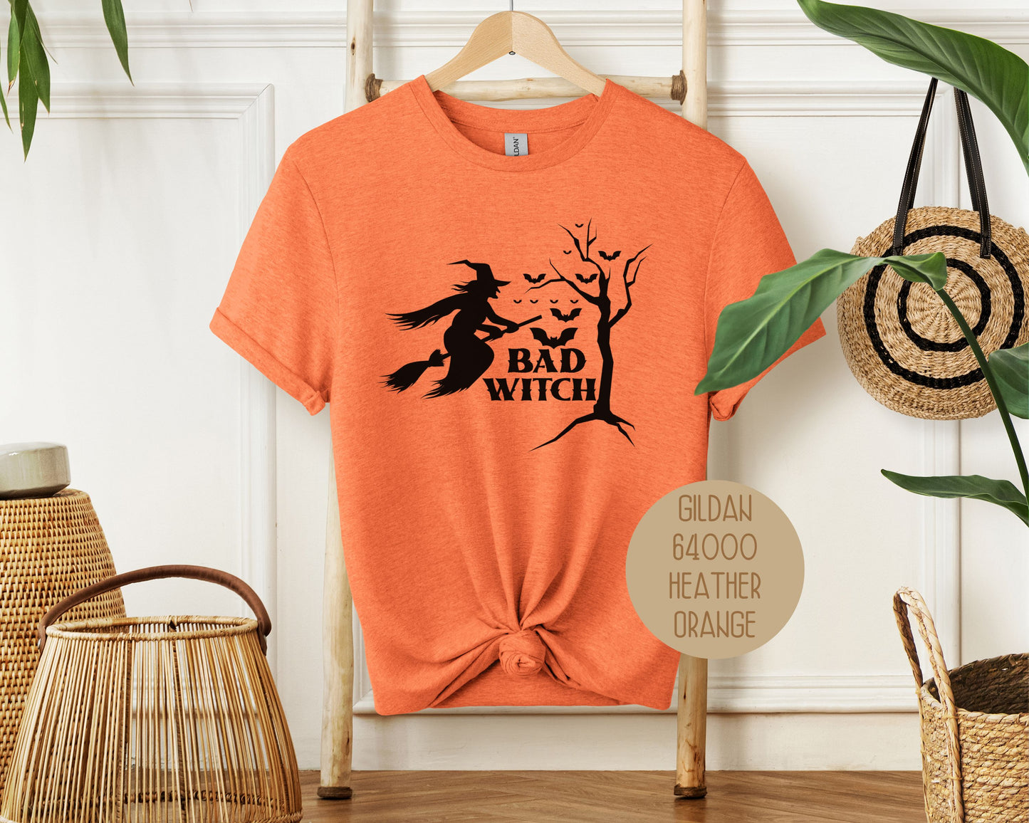 Bad Witch Halloween Bat Shirt