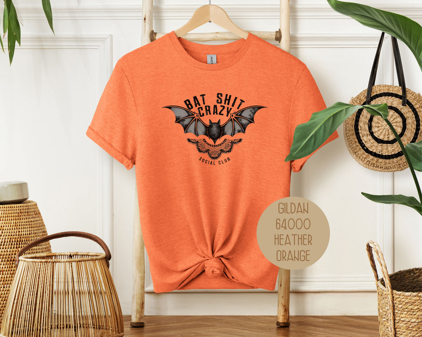 Bat Shit Crazy Social Club Retro Halloween Shirt