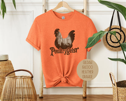 Poultrygeist Chicken Lover Retro Halloween Shirt