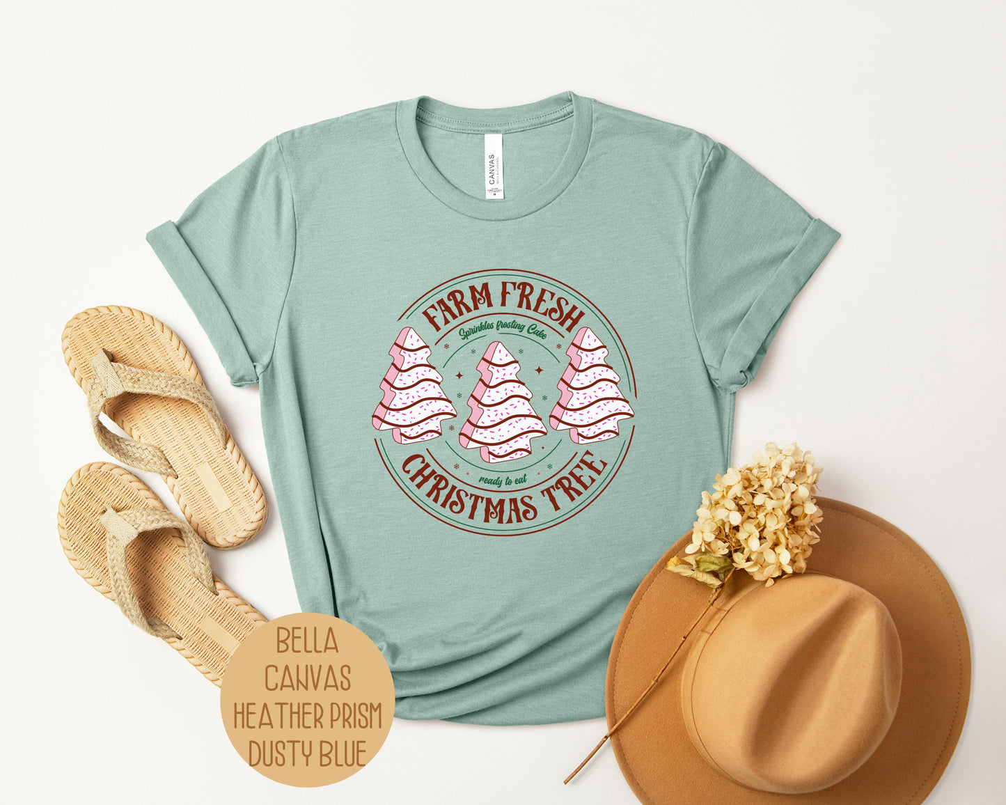 Farm Fresh Christmas Tree Cake Holiday Shirt