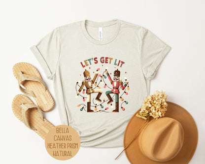 Let's Get Lit Nutcracker Christmas Shirt