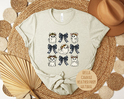 Ghost Cat Coquette Shirt