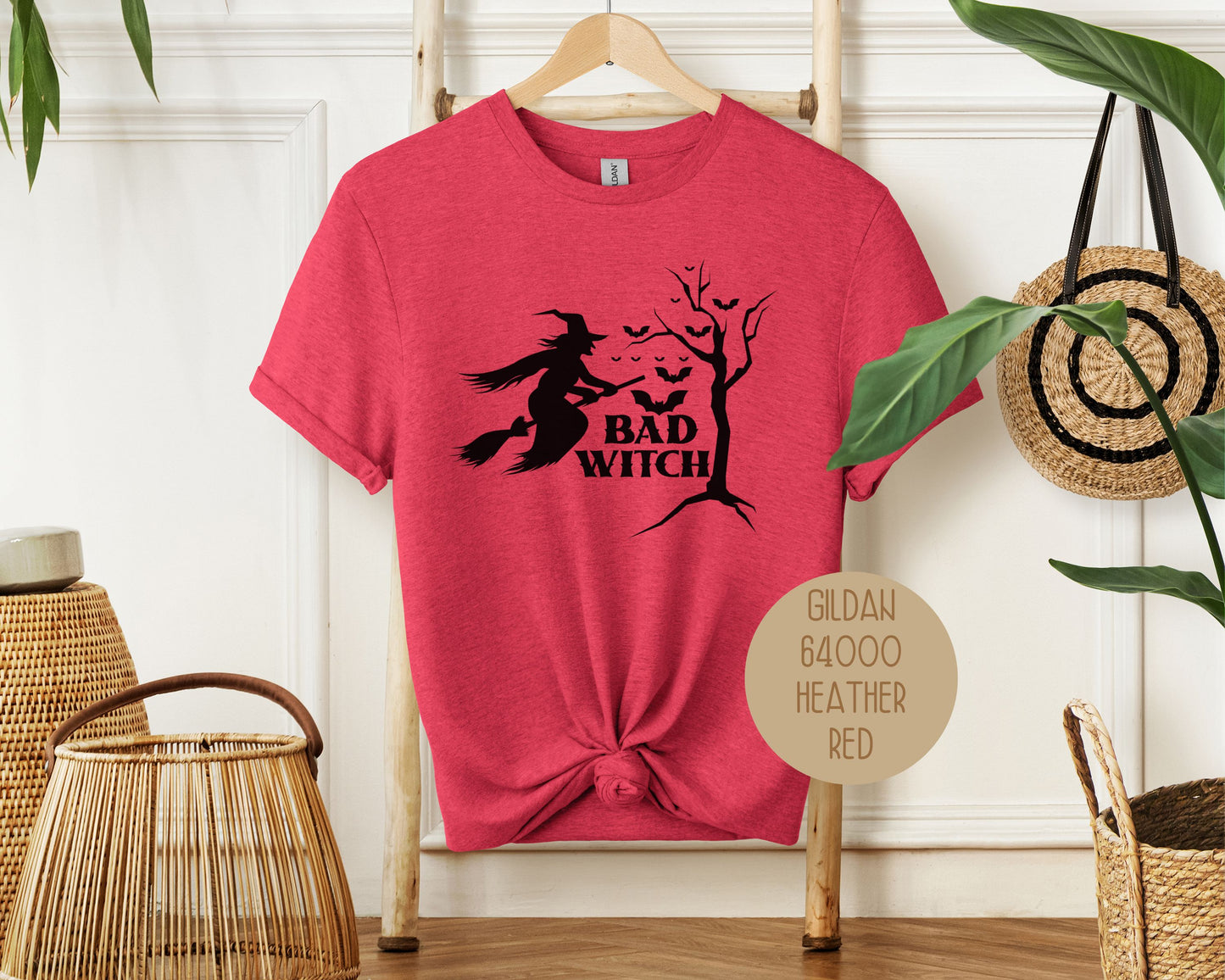 Bad Witch Halloween Bat Shirt