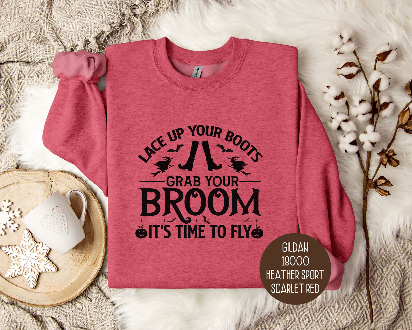 It's Time To Fly Witches Broom Only Sweatshirt