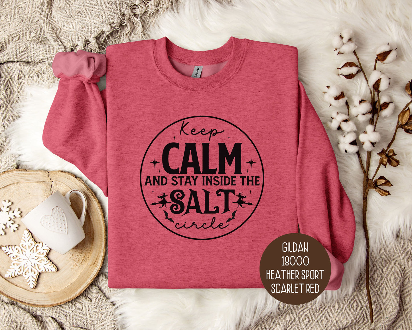 Keep Calm and Stay Inside Salt Circle Sweatshirt