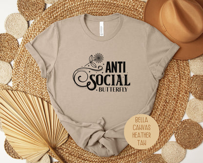 Anti Social Butterfly Social Anxiety Shirt