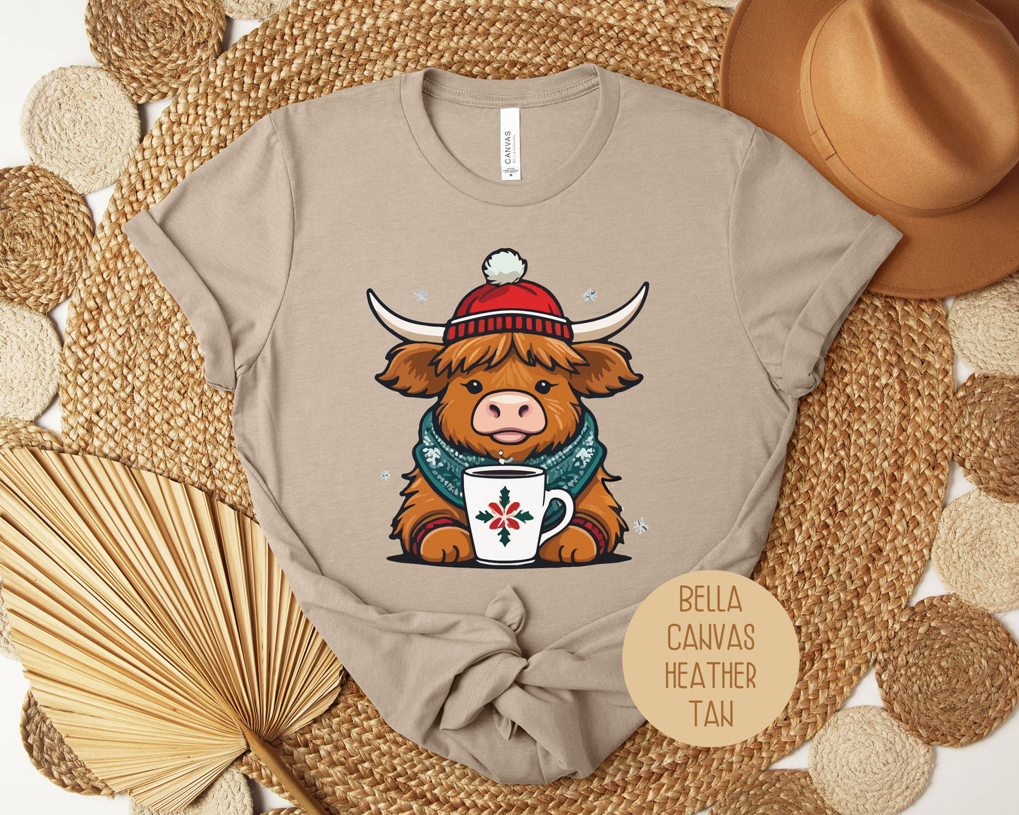 Christmas Baby Highland Cow Shirt