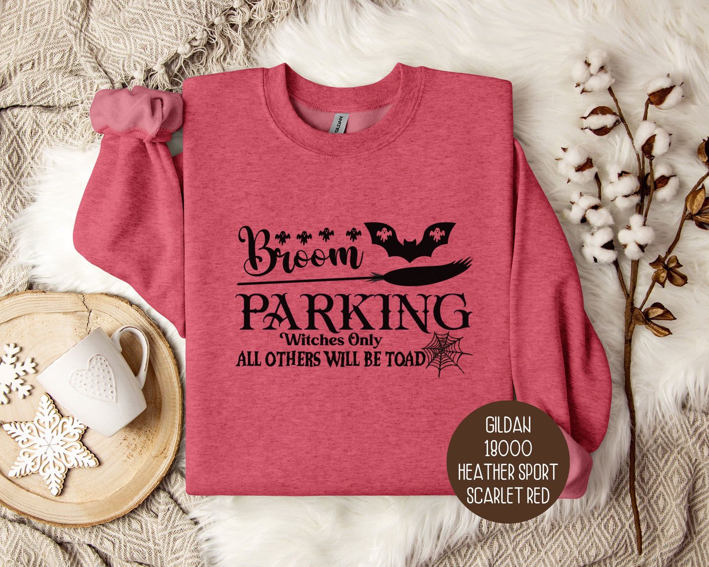 Broom Parking Witches Only All Others Will Be Toad Sweatshirt