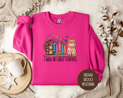 I Have No Shelf Control Cat Sweatshirt