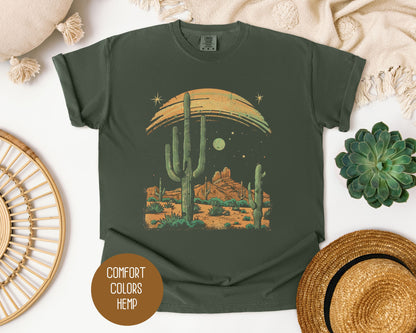 Desert Cactus Sunrise Vintage Shirt