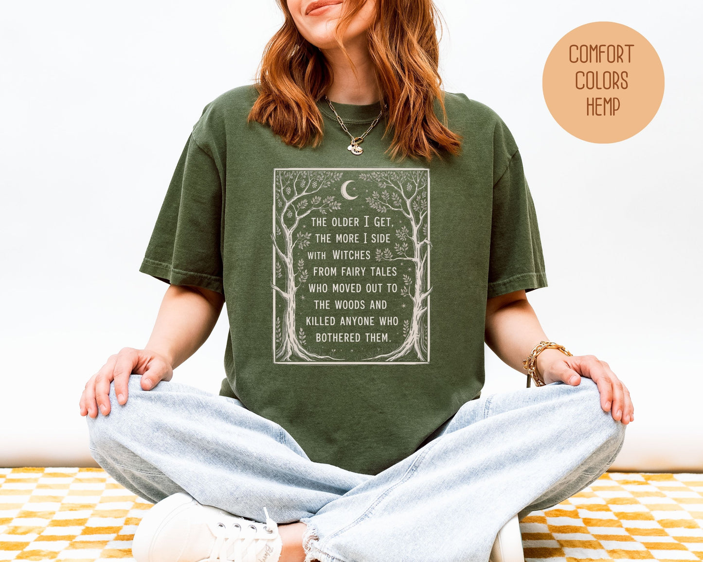 Side with Witches from Fairy Tales Comfort Colors Shirt T-Shirt  CreativeSpecialTs