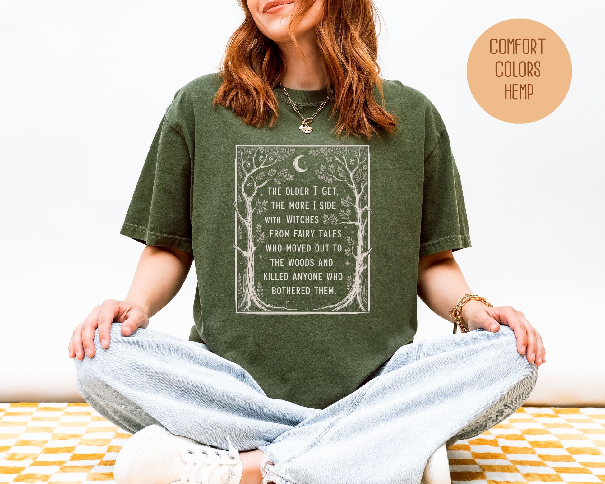 Side with Witches from Fairy Tales Comfort Colors Shirt T-Shirt  CreativeSpecialTs