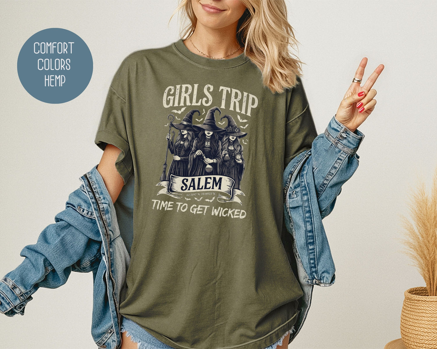 Salem Girls Trip Comfort Colors Shirt T-Shirt  CreativeSpecialTs