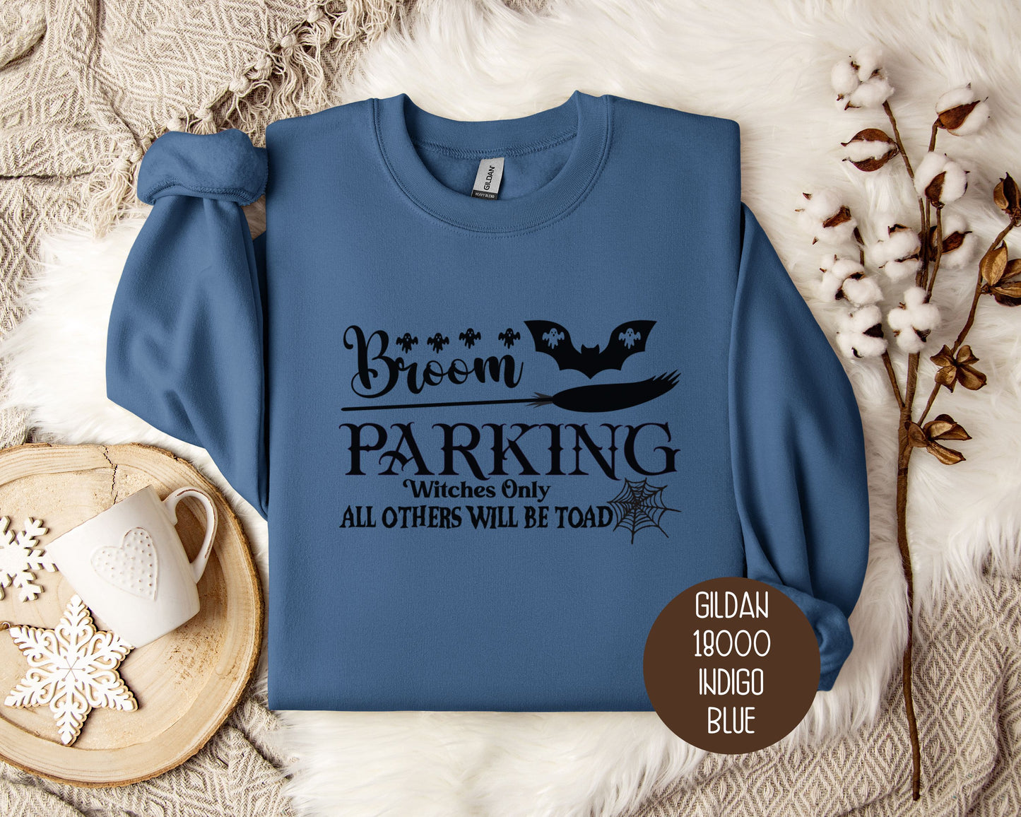 Broom Parking Witches Only All Others Will Be Toad Sweatshirt