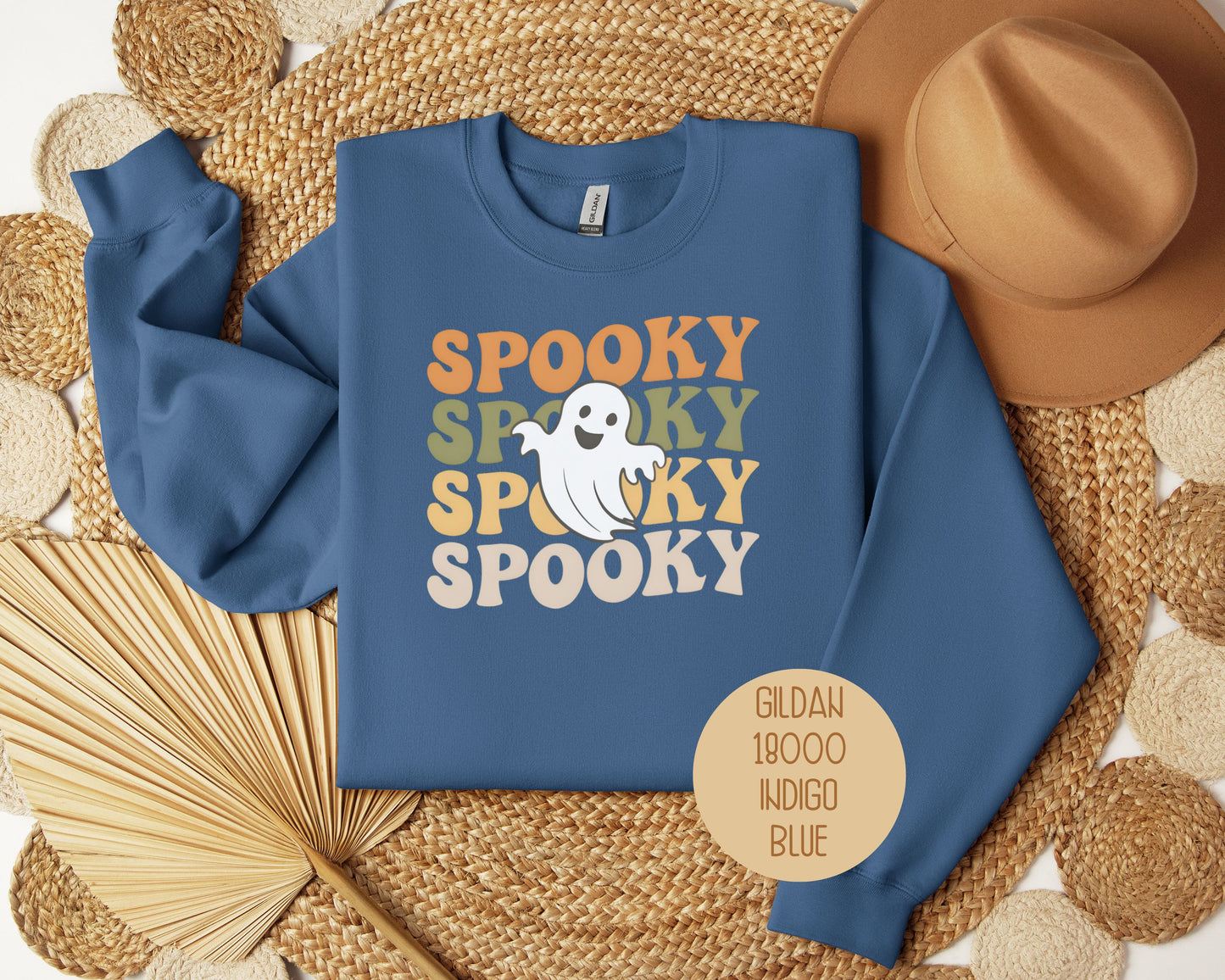 Spooky Halloween Retro Ghost Sweatshirt