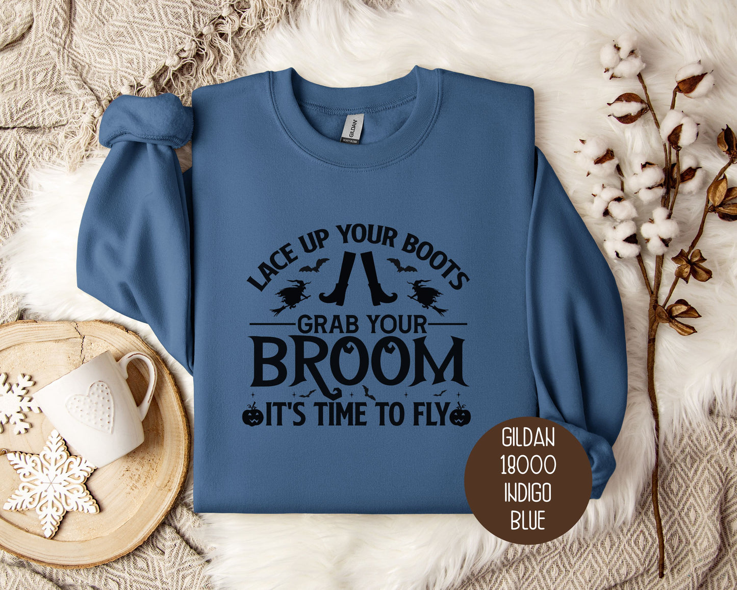 It's Time To Fly Witches Broom Only Sweatshirt