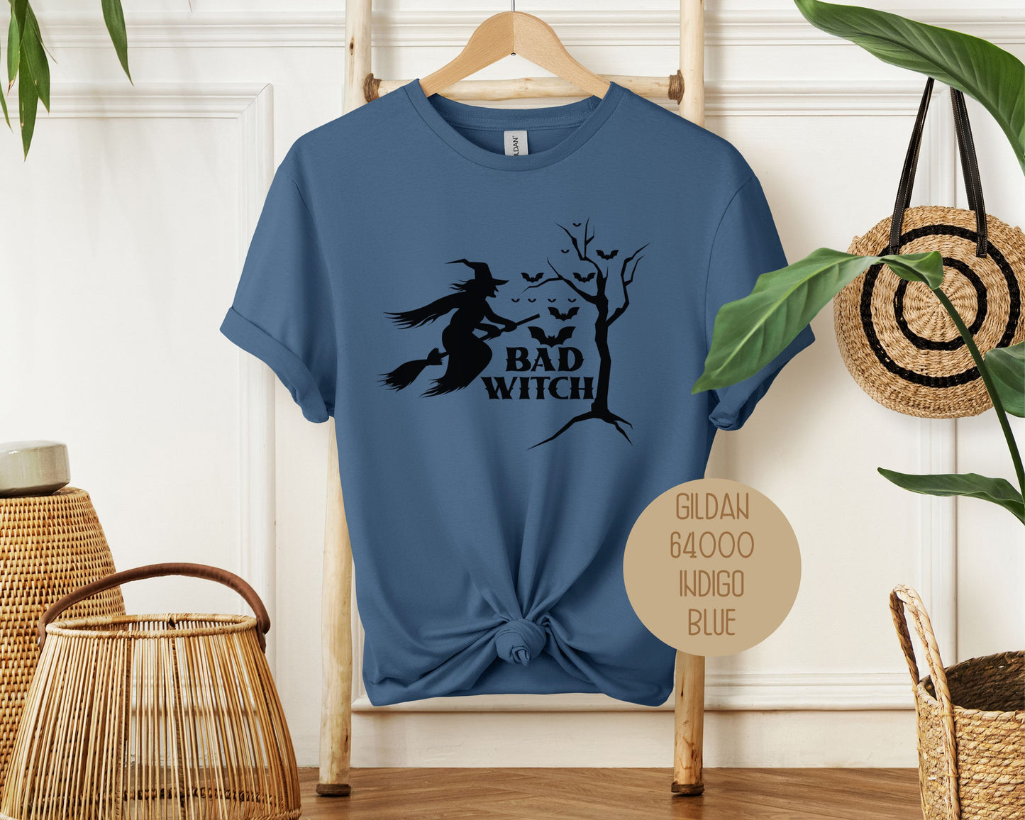 Bad Witch Halloween Bat Shirt