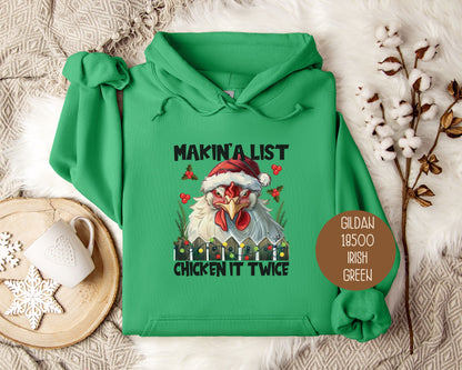 Making a List Chicken It Twice Hoodie