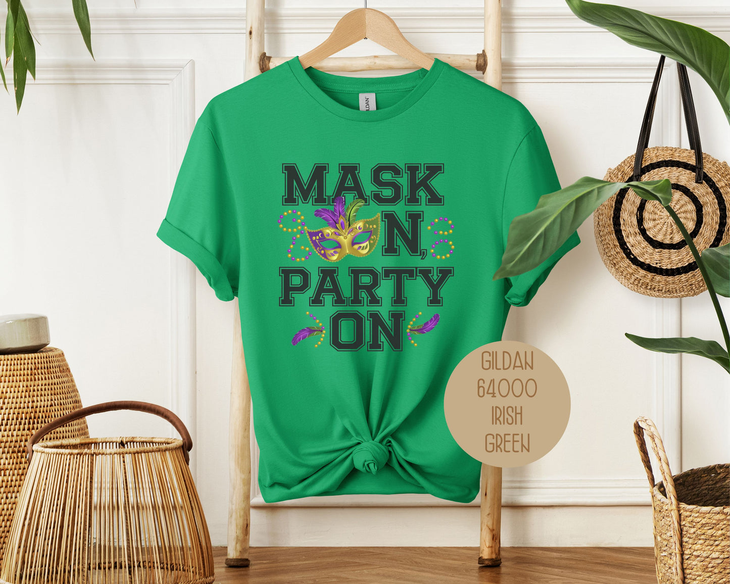 Mask On Party On Mardi Gras Shirt