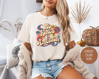 No Kings in America Comfort Colors Shirt