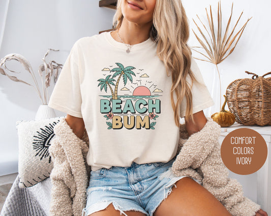 Beach Bum Comfort Colors Shirt T-Shirt  CreativeSpecialTs