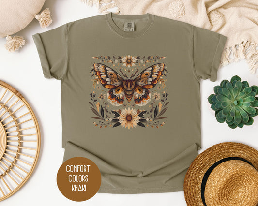 Mystic Bohemian Sunflower Moth Shirt