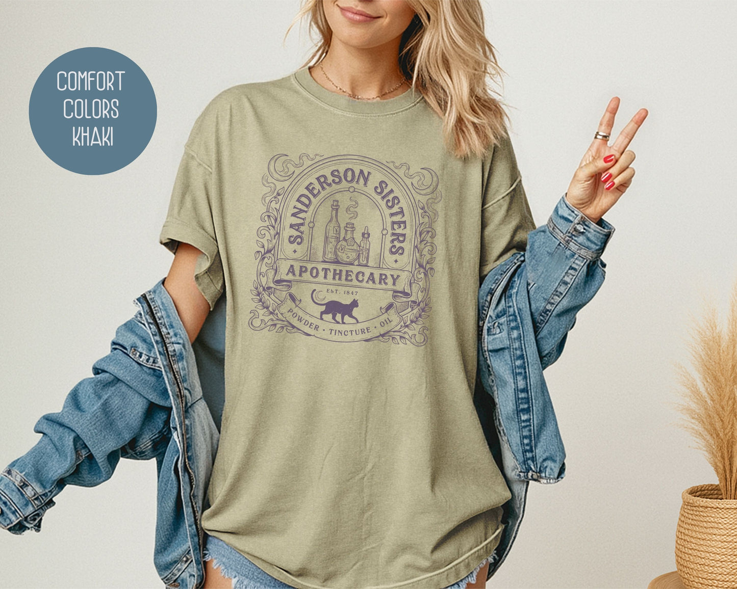 Sanderson Sisters Apothecary Comfort Colors Shirt T-Shirt  CreativeSpecialTs