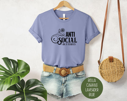 Anti Social Butterfly Social Anxiety Shirt