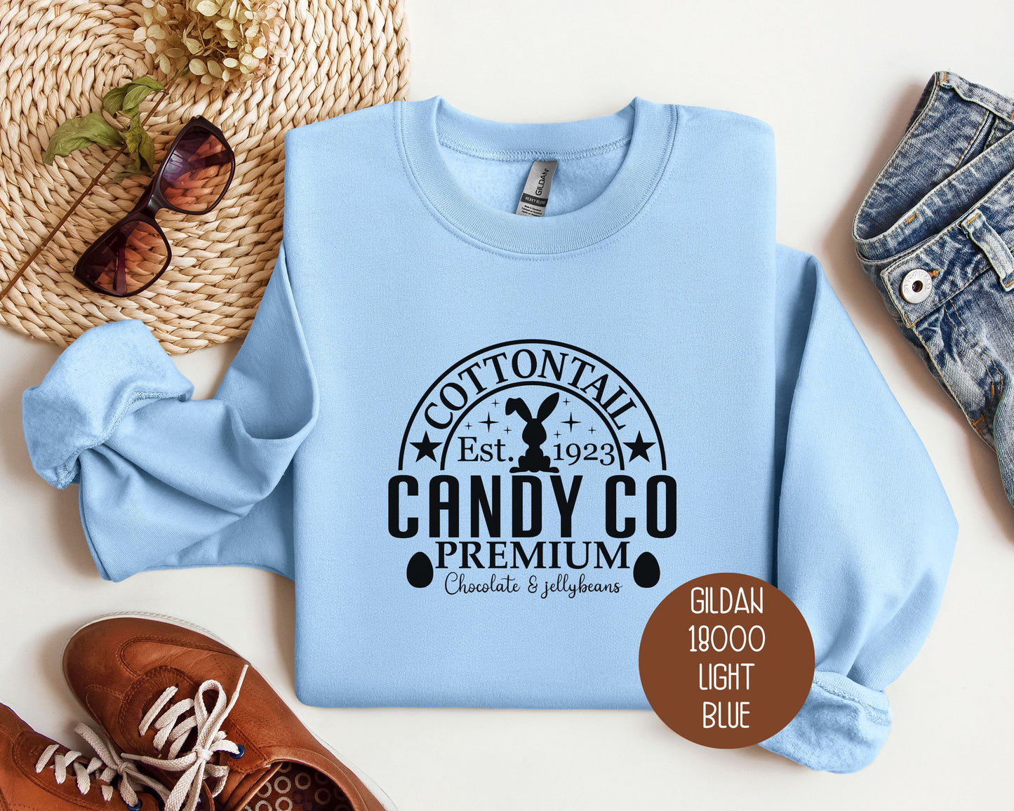 Cottontail Candy Company Easter Sweatshirt