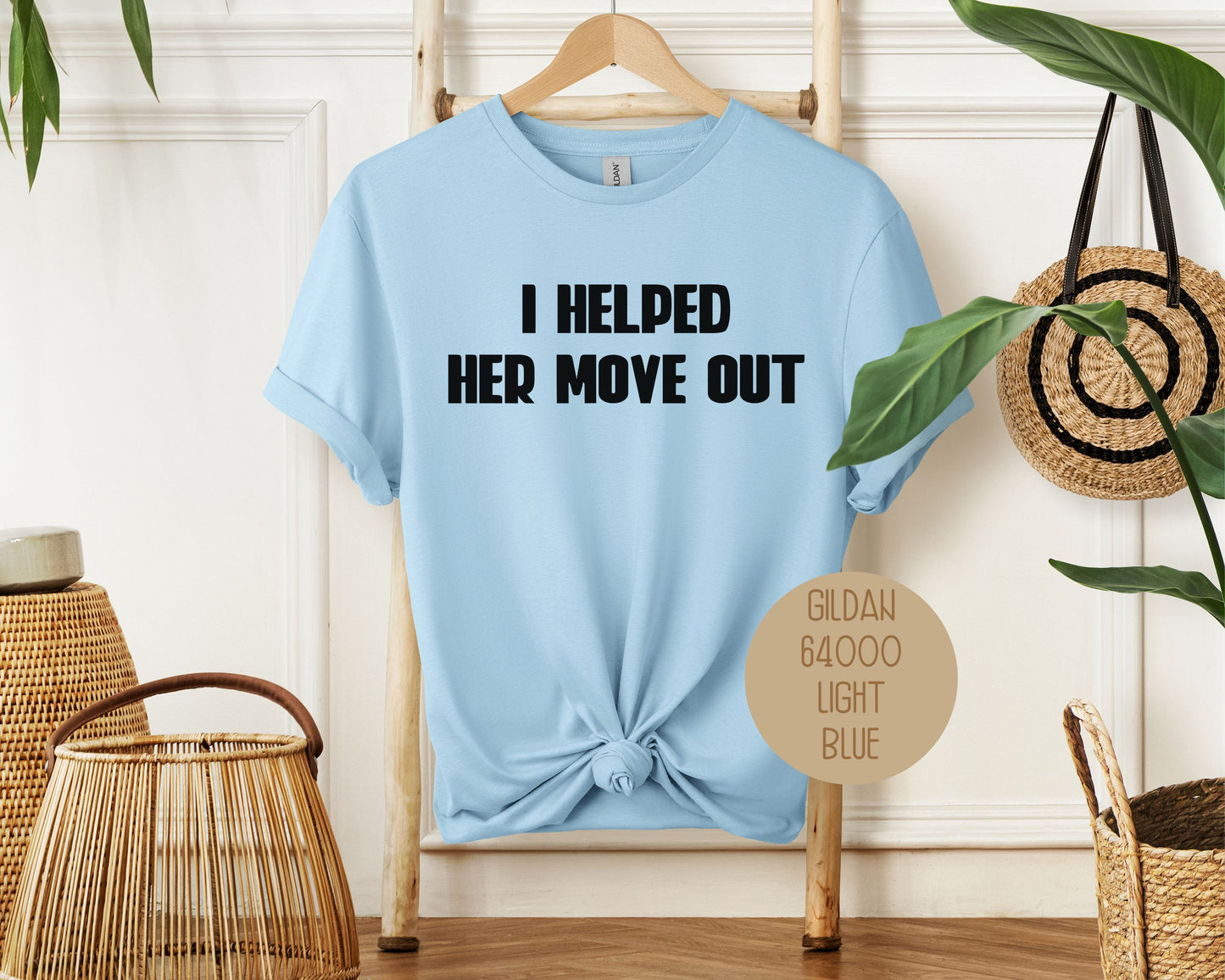 I Helped Her Move Out Divorce Party Shirt