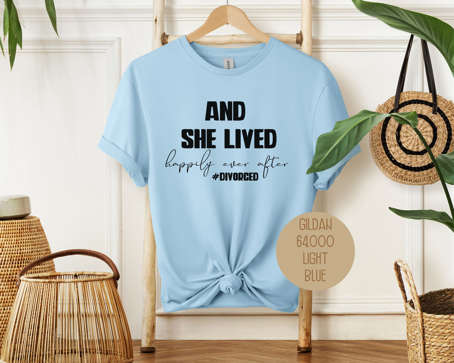 And She Lived Happily Ever After Divorce Party Shirt