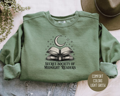 Secret Society of Midnight Readers Comfort Colors Sweatshirt Sweatshirt  CreativeSpecialTs