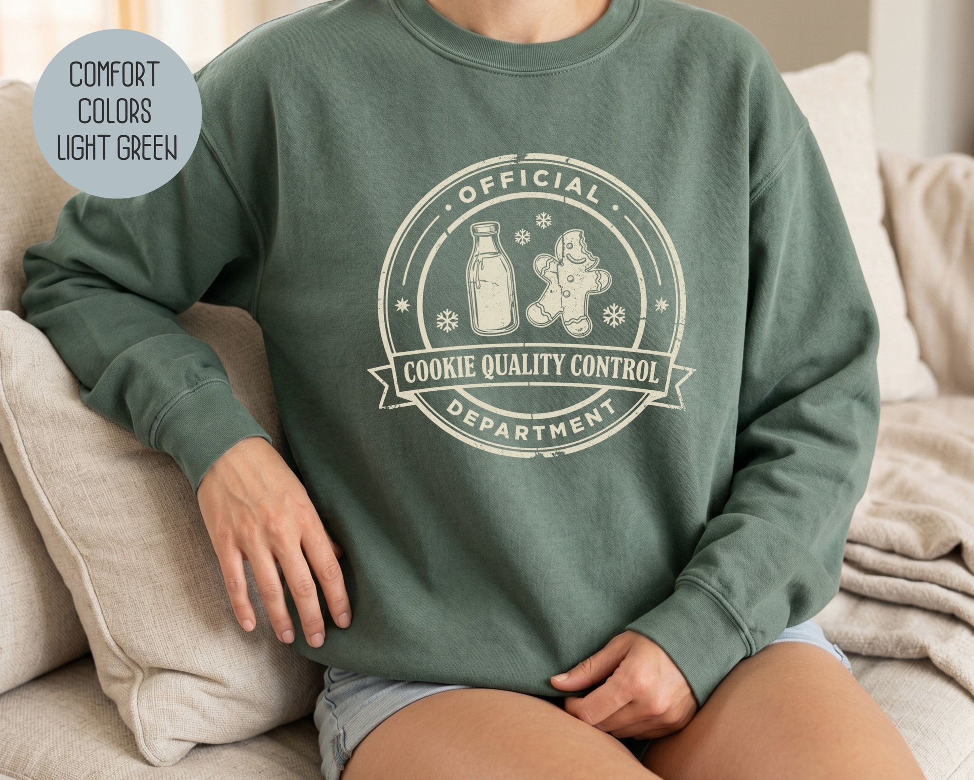 Official Cookie Quality Control Department Comfort Colors Sweatshirt Sweatshirt  CreativeSpecialTs
