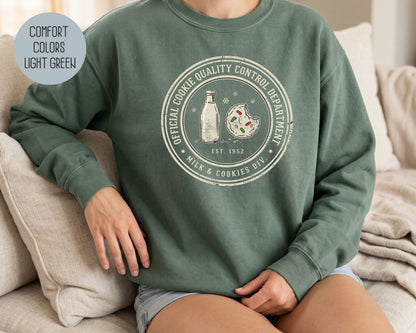 Official Cookie Quality Control Department Comfort Colors Sweatshirt Sweatshirt  CreativeSpecialTs