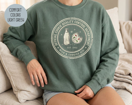 Official Cookie Quality Control Department Comfort Colors Sweatshirt Sweatshirt  CreativeSpecialTs
