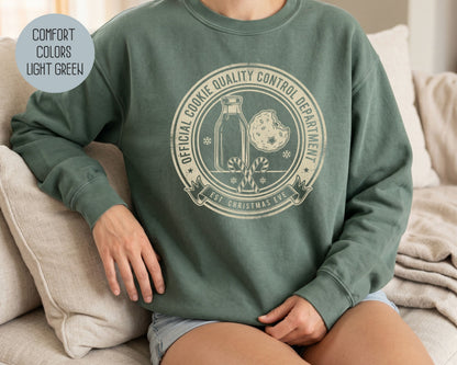 Official Cookie Quality Control Department Comfort Colors Sweatshirt Sweatshirt  CreativeSpecialTs