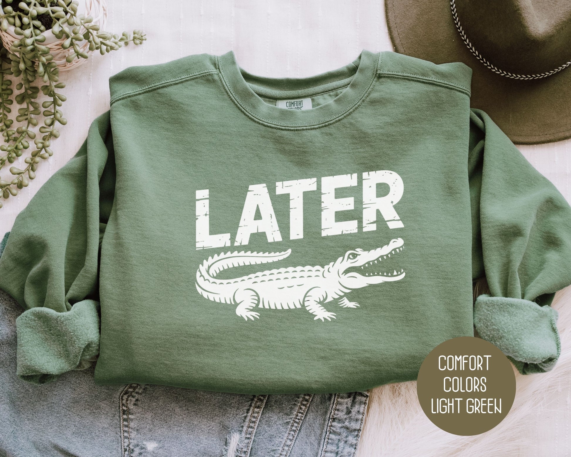 Lator Gator Comfort Colors Sweatshirt Sweatshirt  CreativeSpecialTs