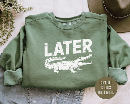 Lator Gator Comfort Colors Sweatshirt Sweatshirt  CreativeSpecialTs