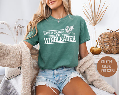 Save a Dragon Ride a Wingleader Comfort Colors Shirt