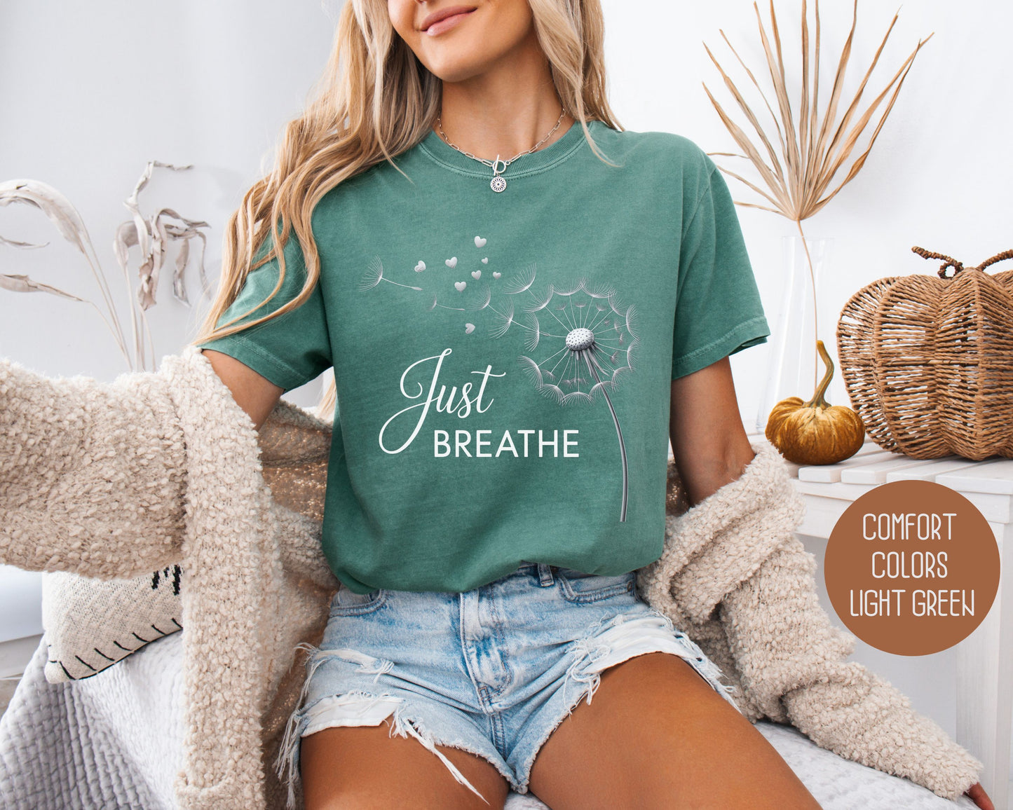 Just Breathe Comfort Colors Shirt