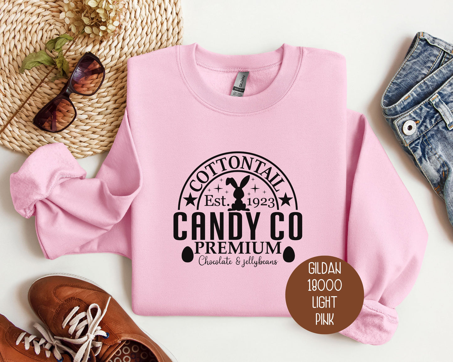 Cottontail Candy Company Easter Sweatshirt