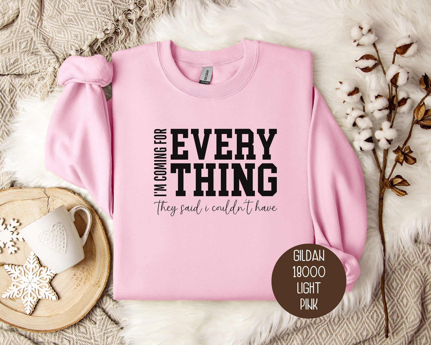 I'm Coming for Everything They Said I Couldn't Have Sweatshirt