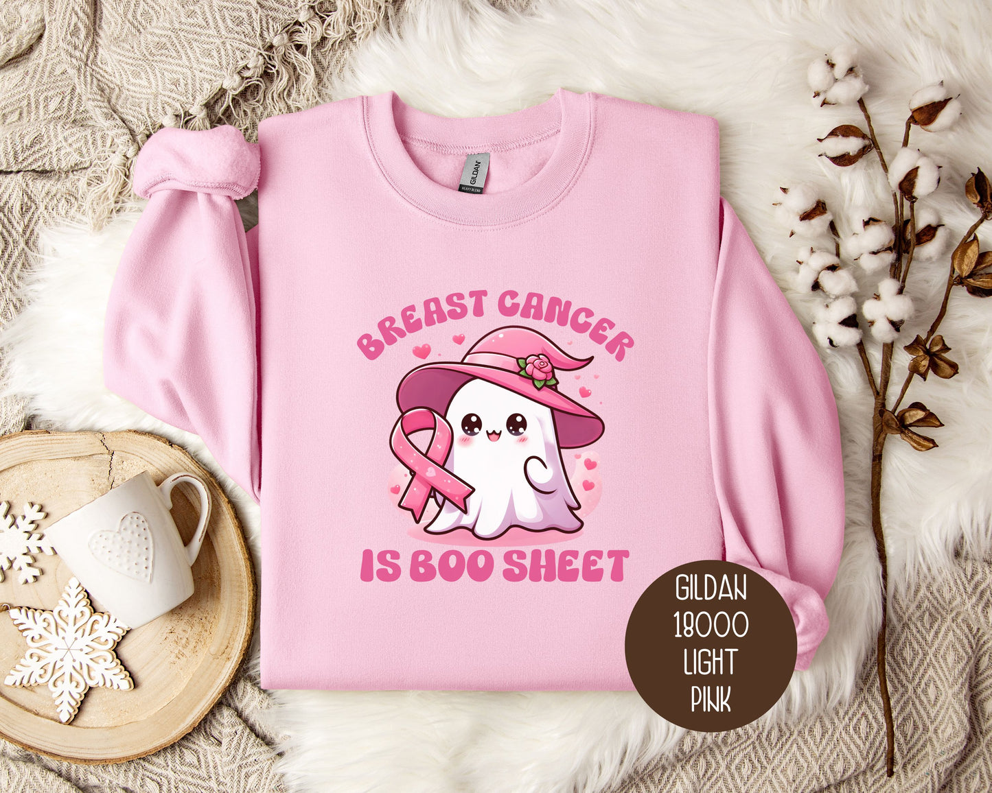 Breast Cancer Is Boo Sheet Sweatshirt